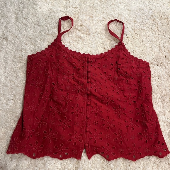 Abercrombie & Fitch Red Tank Top - Picture 1 of 3